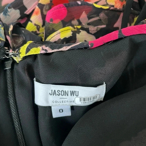 Jason Wu collection floral ruffle midi dress - Picture 5 of 7